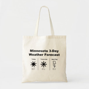 Tote Bag Météo du Minnesota
