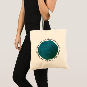 Tote Bag Métiers de Teal de boule de fil de masselotte de