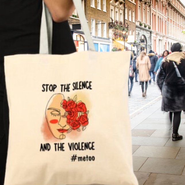 Tote Bag Metoo, militante féministe silencieuse (Shop now and stand up, speak out and make a difference!)