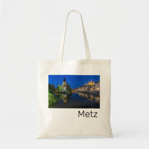 Tote Bag Metz Temple Neuf France Nuit Moselle Souvenir