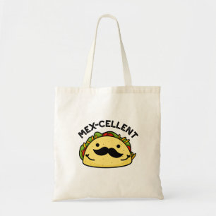 Tote Bag Mex-cellent Funny Excellent Taco Pun 