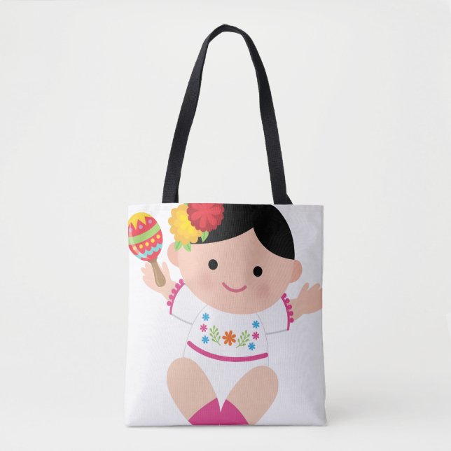 Tote Bag Mexicain Fourre-tout, Senorita Bag de bébé (Devant)