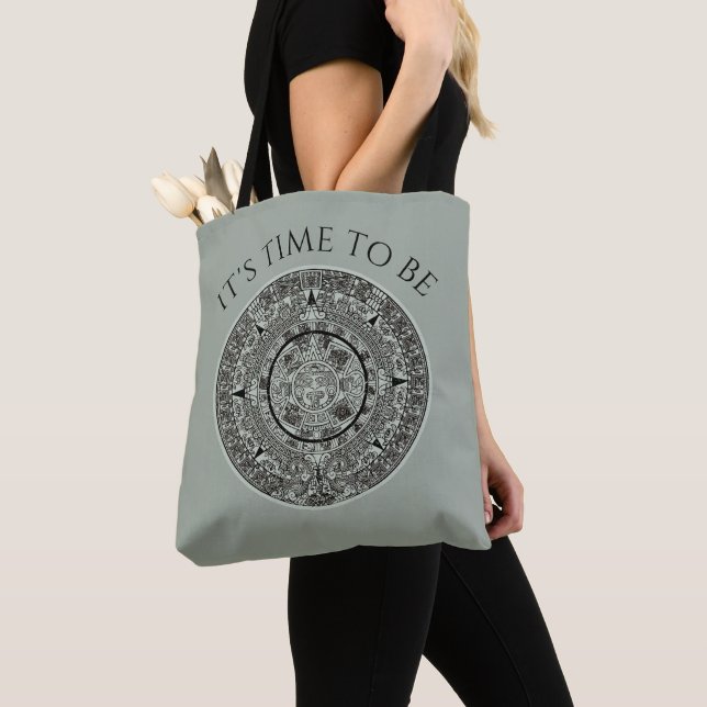Tote Bag Mexicaine Aztec Sun Stone Maya Calendrier 1 (De près)