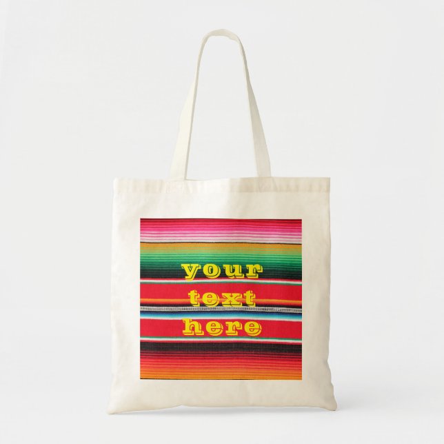 Tote Bag mexicaine mexique poncho serape arrière - plan (Devant)