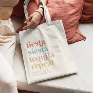 Tote Bag Mexique Destination Mariage Fiesta, Siesta Bienven