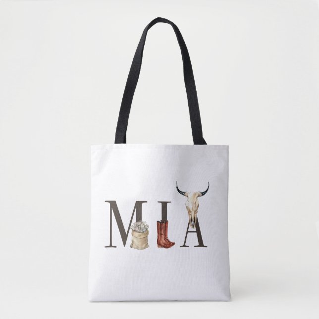 Tote Bag Mia cowboy girl, Western Cowgirls, Cowboy girl (Devant)
