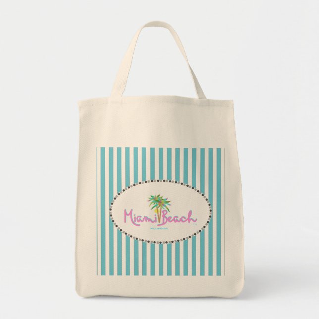 Tote Bag Miami Beach Pam's (Devant)