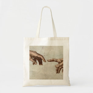 Tote Bag Michaelangelo mains création adam dieu
