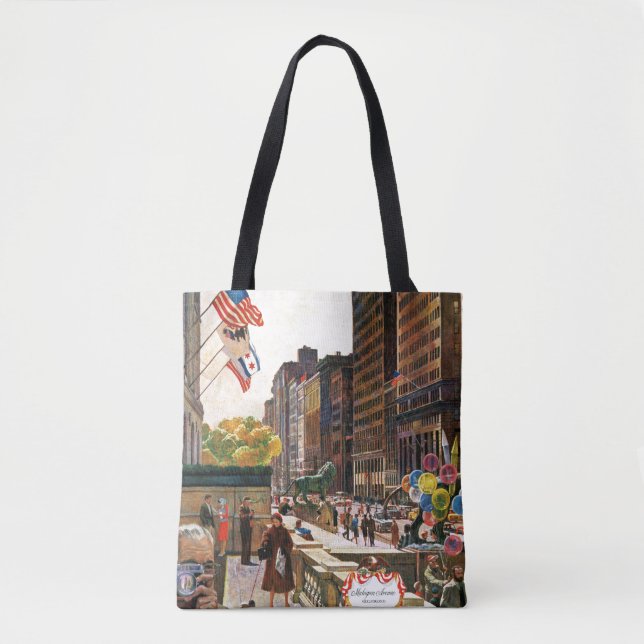 Tote Bag Michigan Avenue, Chicago par John Falter (Devant)