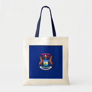 Tote Bag Michigan State Flag Design