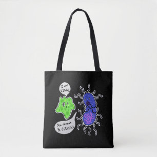 Tote Bag Microbes viraux