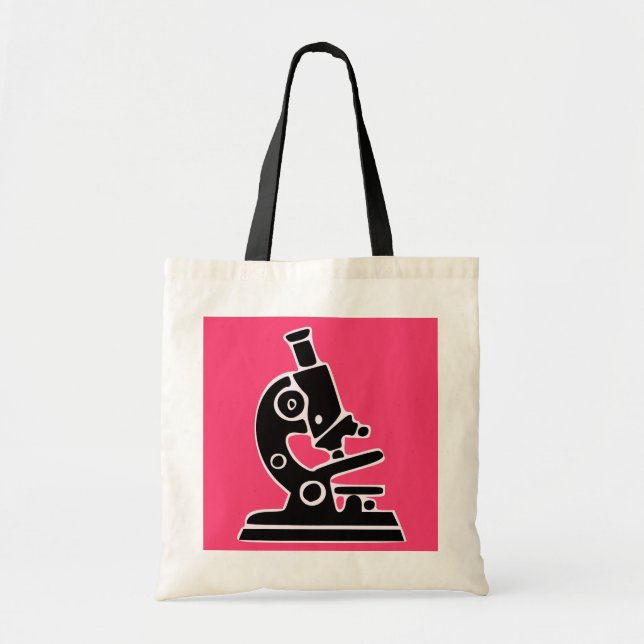 Tote Bag Microscope rose (Devant)