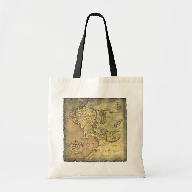 Tote Bag MIDDLE EARTH™ Map (Devant)