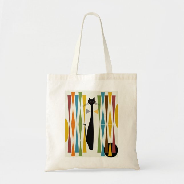 Tote Bag MidMod Art Cat 2 (Devant)