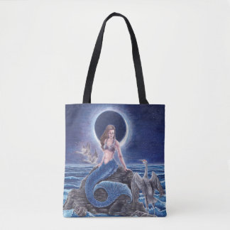 Tote Bag Midnight Blue Mermaid Fourre-tout