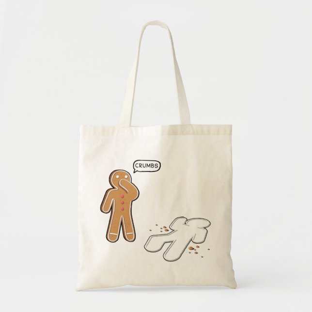 Tote Bag MIETTES de scène du crime ironique de bonhomme en (Devant)