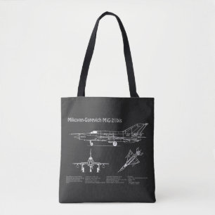 Tote Bag MiG-21 bis - Plan directeur de l'avion PD