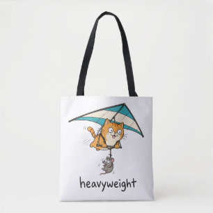 Tote Bag Mignon Chat de Dessin Animé Pun Design