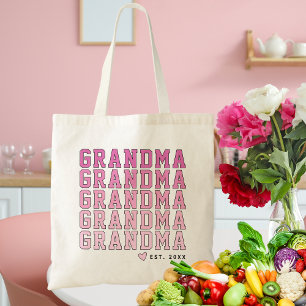 Tote Bag Mignon Dégradé Rose Collégial Mamie Année Personna