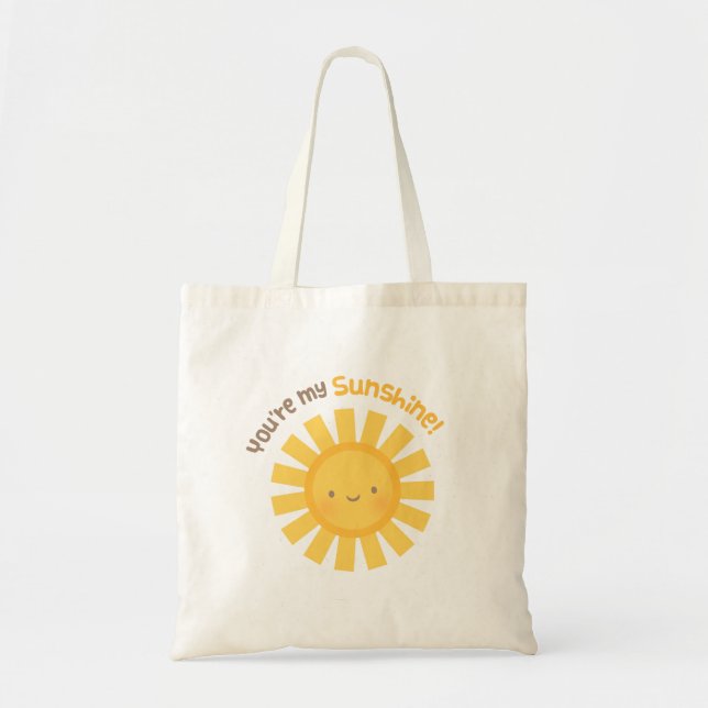 Tote Bag Mignon et gai vous êtes mon soleil (Devant)