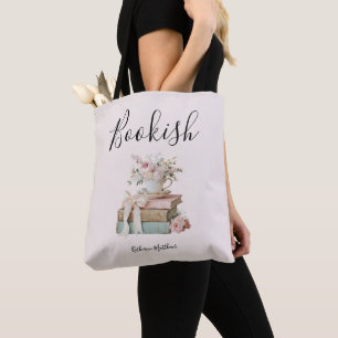 Tote Bag Mignon Floral Bibliophile Vintage