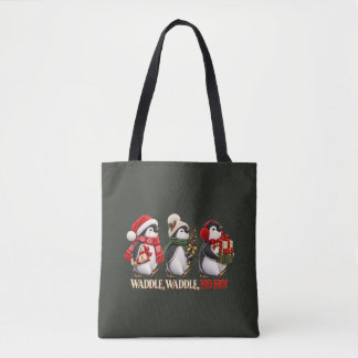 Tote Bag Mignon Manchot de Noël Trotter Ho Ho
