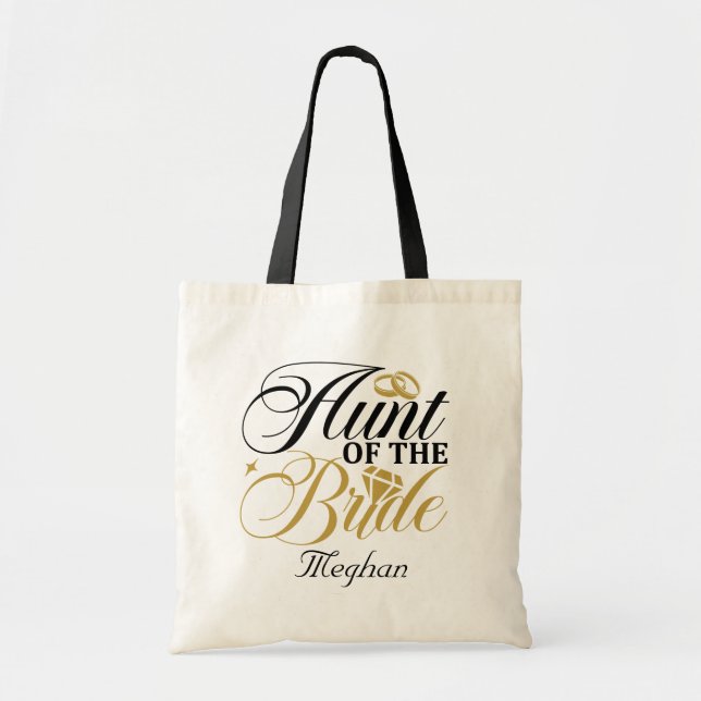 Tote Bag mignon mariée ajouter le nom Mariage (Devant)