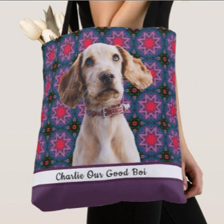 Tote Bag Mignon moderne cadeau photo Chiot Amoureux des chi