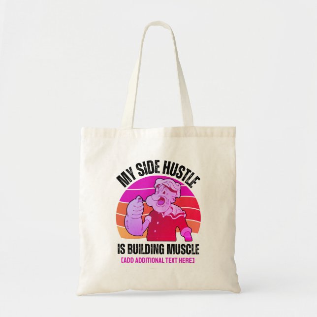 Tote Bag Mignon Mon petit boulot est de construire du muscl (Devant)
