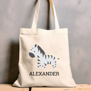 Tote Bag Mignon Zèbre Enfants Personnalisé