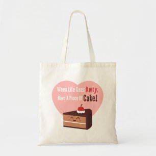 Tote Bag Mignonne Avoir Un Morceau De Gâteau Au Chocolat Dr