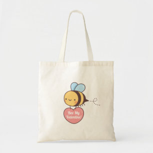Tote Bag Mignonne Bee My Valentine Valentines Jour Pun