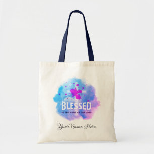 Tote Bag Mignonne Béni Soit Le Nom du Seigneur chrétien
