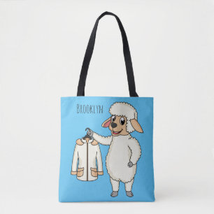 Tote Bag Mignonne brebis avec blouson