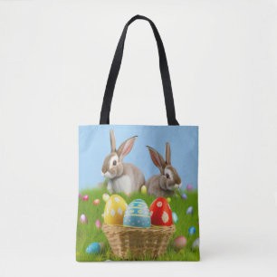 Tote Bag Mignonne Bunnyfor Pâques pour une humeur positive