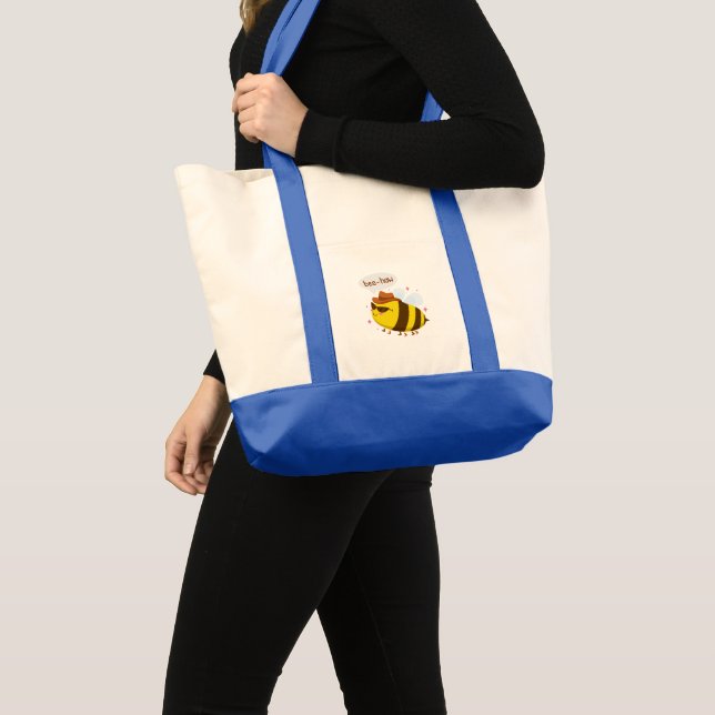 Tote Bag Mignonne conception drôle d'abeille (Devant (produit))