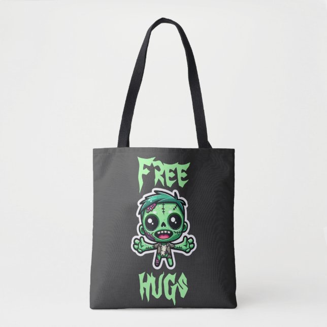 Tote Bag Mignonne, drôle de zombie (Devant)