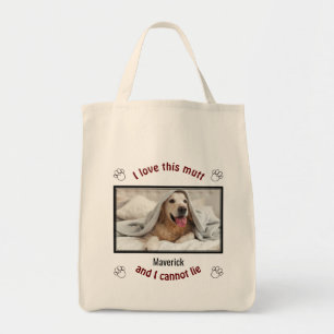 Tote Bag Mignonne J'AIME CE MUTT Amoureux des chiens perso