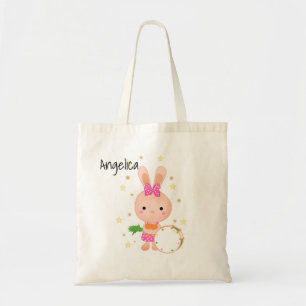 Tote Bag Mignonne, Lapin, pagaie, anniversaire, salutation,