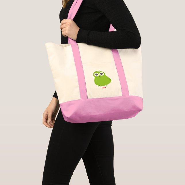 Tote Bag Mignonne Monster Fille Personnalisée (Devant (produit))