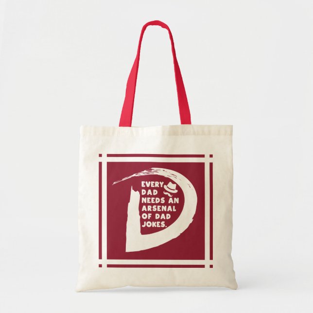 Tote Bag Mignonne Texte Chaque papa a besoin d'un Arsenal d (Devant)