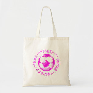 Tote Bag Mignonnes Filles Mangent Sleep Soccer Répéter - Jo