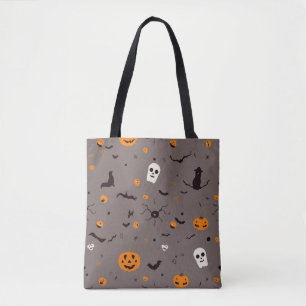 Tote Bag Mignons Fantômes d'Halloween Éffrayants et Motif C
