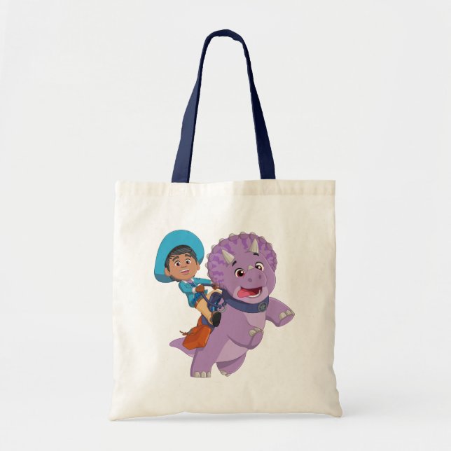 Tote Bag Miguel et Tango | Dino Ranch (Devant)