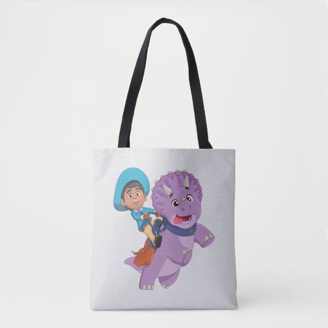 Tote Bag Miguel et Tango | Dino Ranch (Devant)