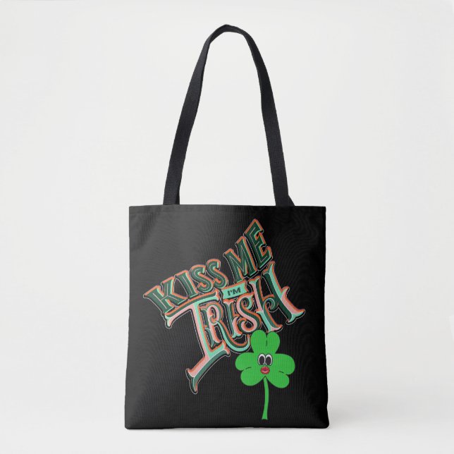 Tote Bag Mikitiez irish trèfle vert st.patrick chance jour (Devant)