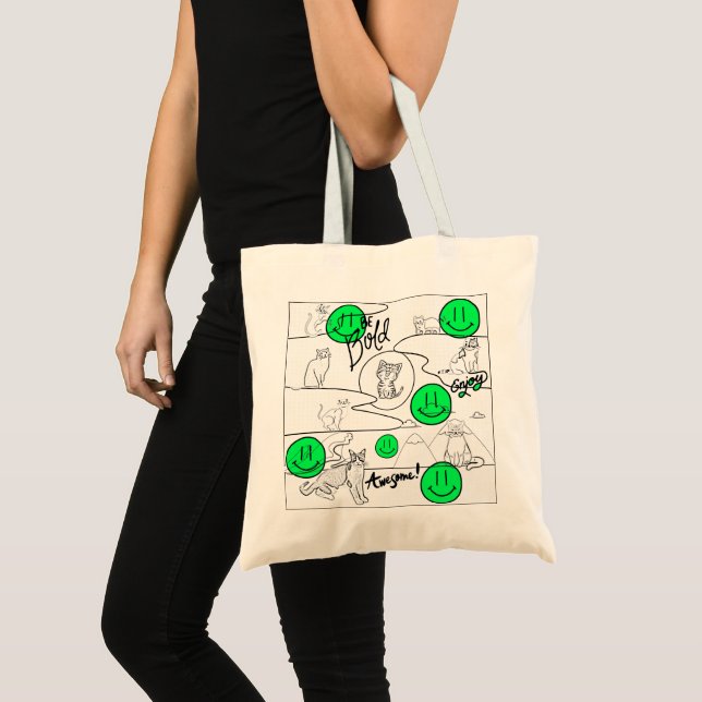 Tote Bag Mikitiez meow été fêter plage (Devant (produit))