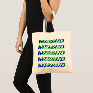 Tote Bag Mikitiez océanique sirène venus bleu mer