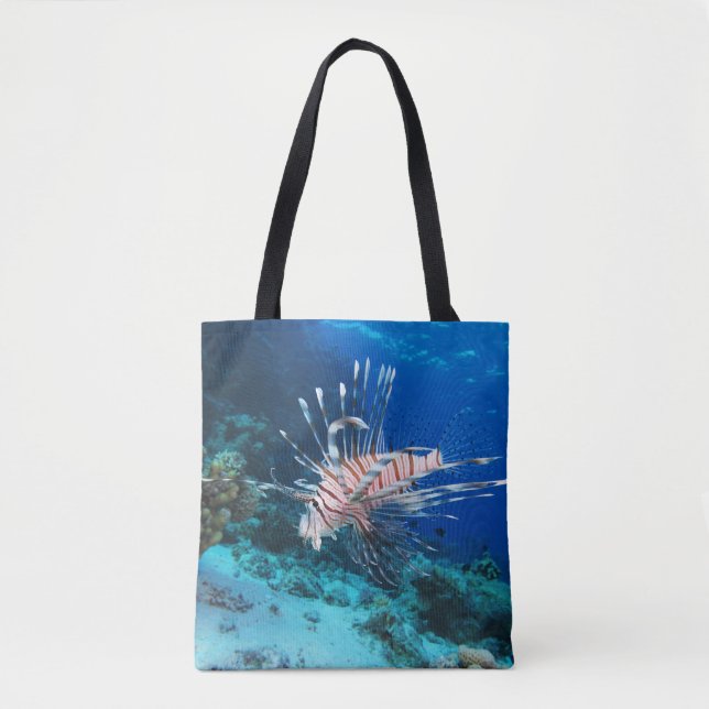 Tote Bag Miles de poissons-lions ou de ptérois, poissons de (Devant)