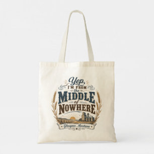 Tote Bag Milieu de nulle part Glasgow Montana Rustique